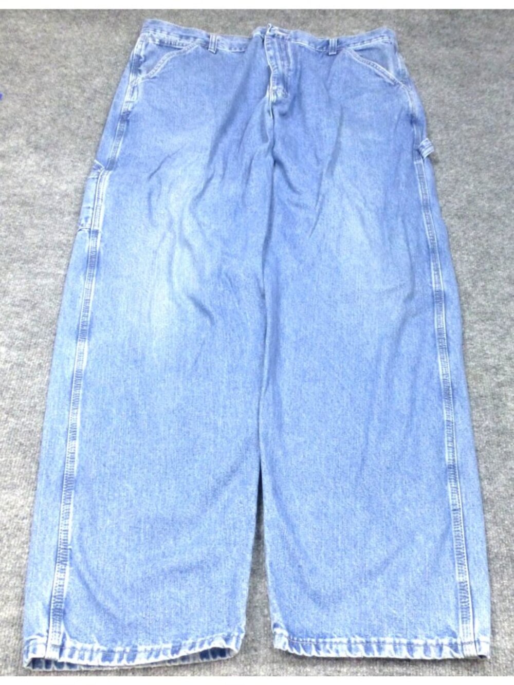 Wrangler Mens Originals Carpenter Jeans‎ Light Wash 38W X 32L Relaxed Fit